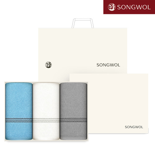 [송월타올] 송월 웨이브38 (120g) 3P 타올세