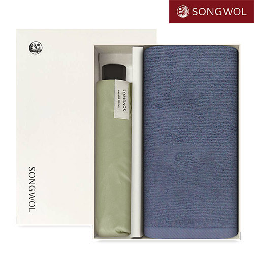 [송월타올] 항균무지40 (150g) + 3단 베이직 수동 우산 2P 콤보세트