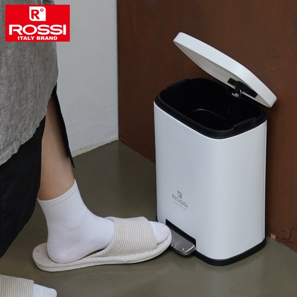 로시 뎀퍼 무소음 페달 휴지통 5L