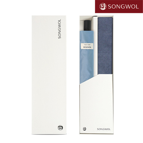 [송월타올] 항균무40 (150g) + 3단 솔리드 반자동 우산 2P 콤보세트