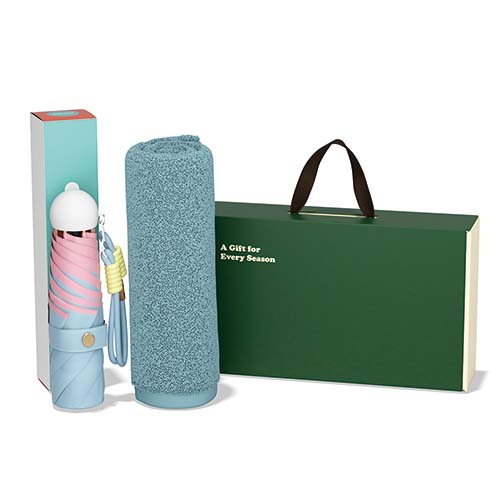 롤리팝 스트랩 6K 5단 초경량 암막양우산+송월타올 항균무지40 우산타올 선물세트