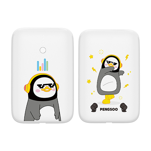 펭수 뮤직팝 초소형 10000mAh 보조배터리 BP100W