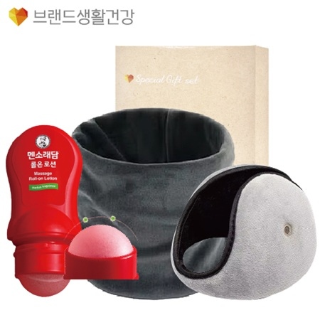 브생건 방한세트 (벨벳 넥워머+멘소래담 롤온 마사지로션+청음 귀마개)