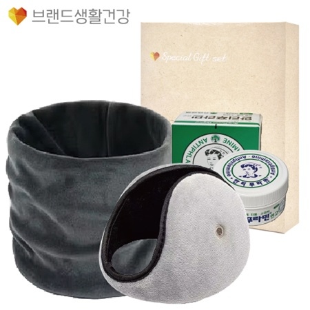 브생건 방한세트 (벨벳 넥워머+안티푸라민 연고+청음 귀마개)