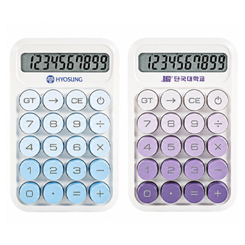 파스텔 컬러 건전지 전자 계산기 H904