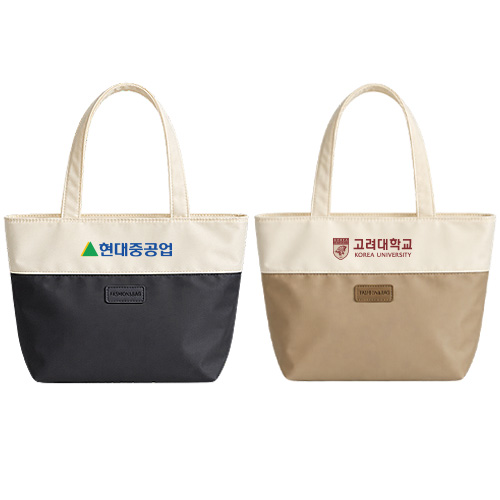 폴리 투톤 컬러 토트백 숄더백 H908