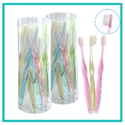 치과용 칫솔 미세모 10ea+ 미니사각칫솔케이스 증정