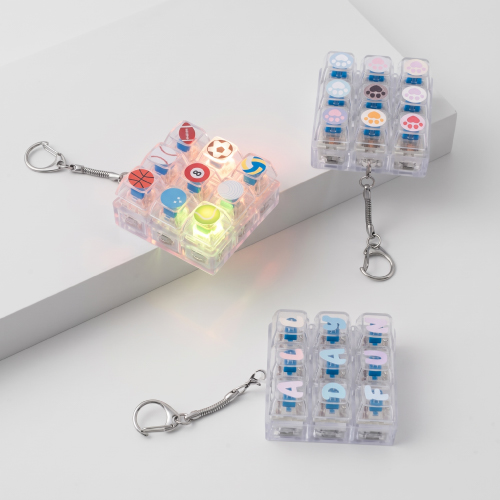 LED 키캡 키링 9구 주문제작