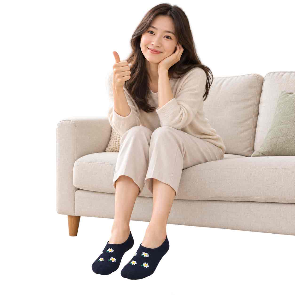 여성덧버선  격울용  이중파일  고급형  국내산