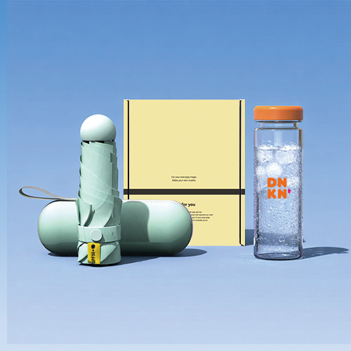 원가애 웰컴키트 선물세트 머쉬룸 5단 양우산+에코젠 마이보틀 500ml