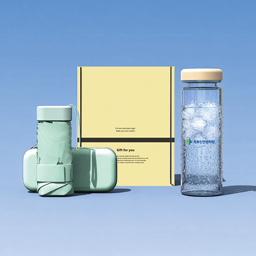 원가애 웰컴키트 선물세트 뉴포켓 5단 양우산+에코젠 마이보틀500ml