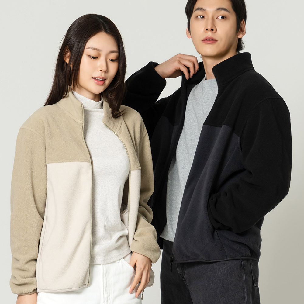 매직 데일리 투톤 플리스 자켓 후리스 점퍼 JK350W