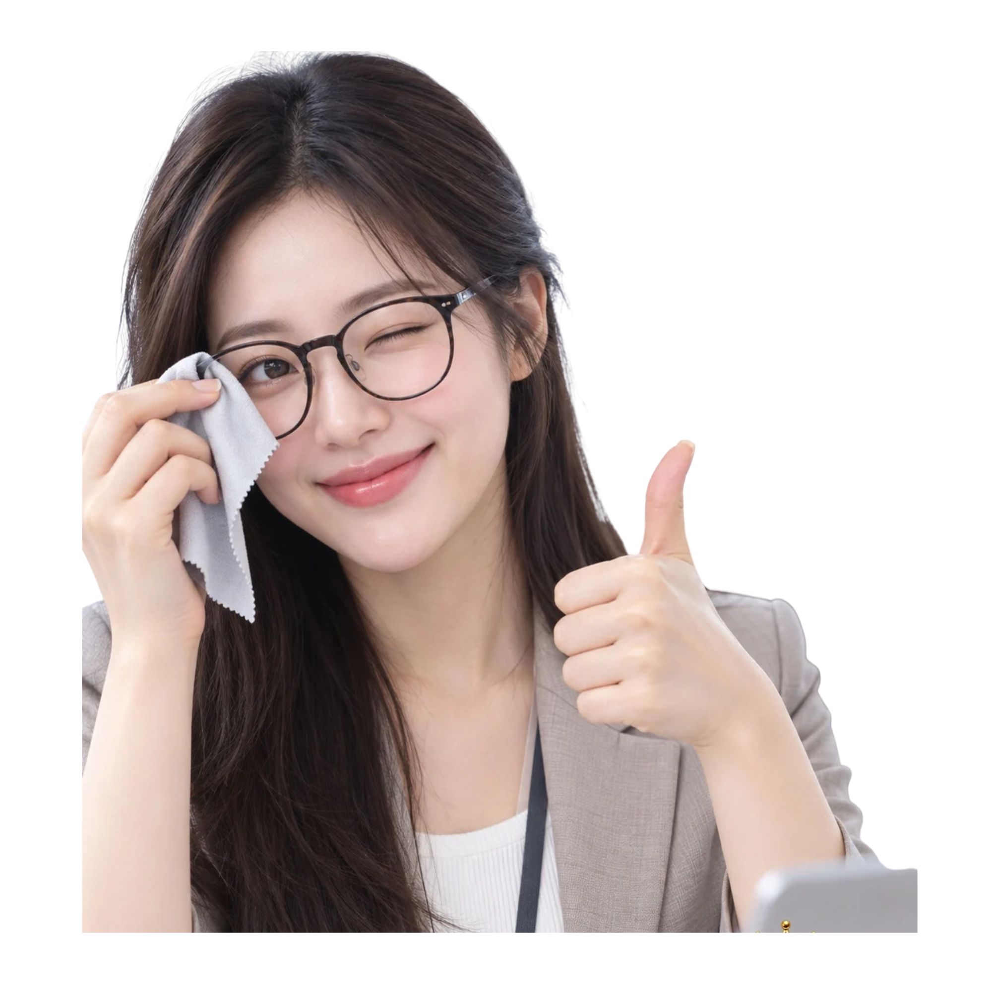 초극세사  안경닦이 10*10 국내산   광학기계용