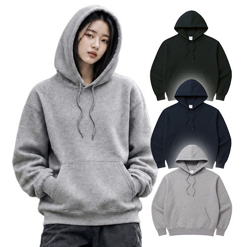 남성 여성 데일리 웜 쭈리 풀오버 후드티 단체 유니폼