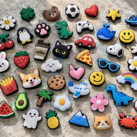 PVC 지비츠 고무 신발참 캐릭터 로고 슈즈참 굿즈 // 주문제작(100개부터 제작 가능)