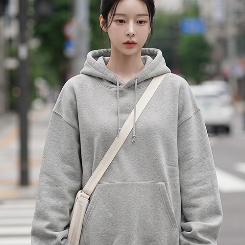 T/C 오버핏 기모 후드티 주문제작 전사인쇄