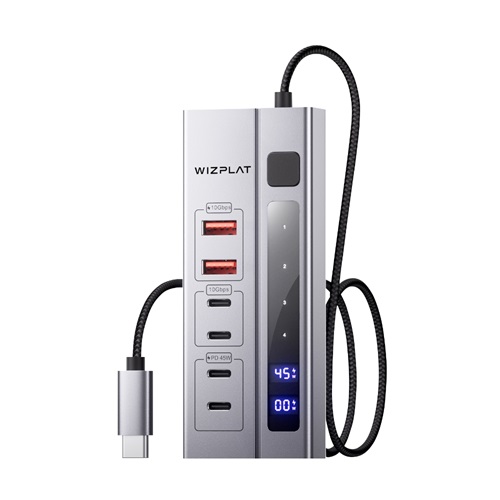 6 IN1 멀티 USB허브 USB3.2 Gen2 10G 데이터속도 PD 45W 충전