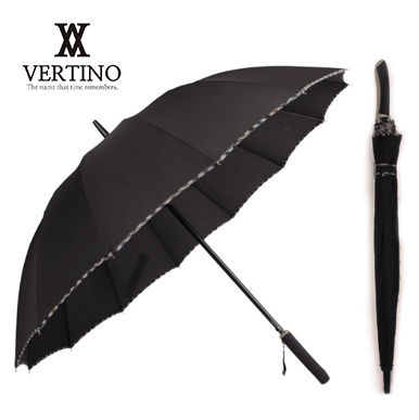 베르티노 60*14k 무지 검정 자동우산, 무지 우산
